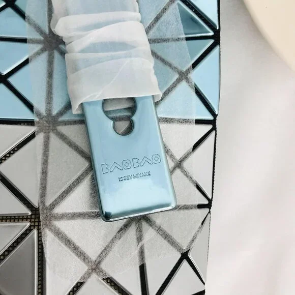 NWT Bao bao Issey Miyake Tote Bag in blue&silver - Picture 7 of 12